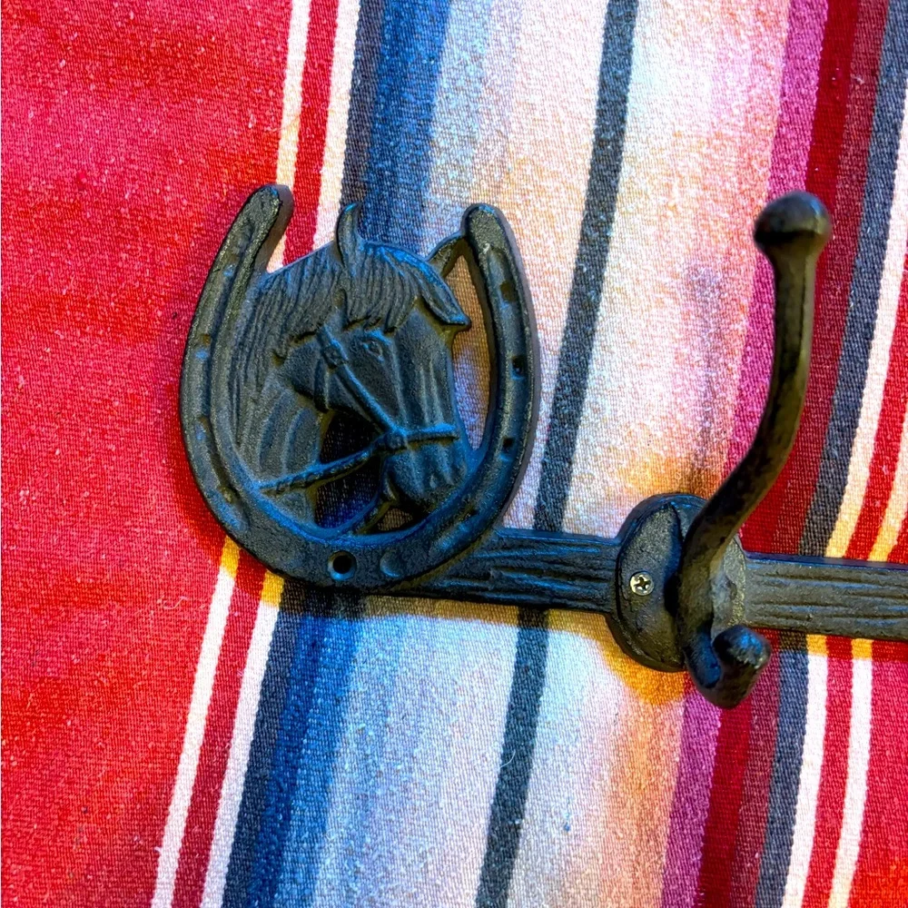 Rustic cast iron Horseshoe Wall Hook